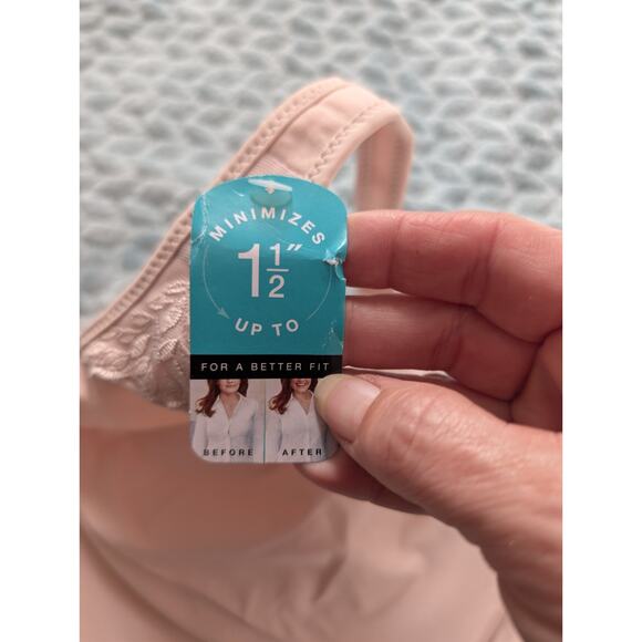 NEW Bali Minimizer Bra 42DDD Underwire Beige Unlined - Picture 3 of 9